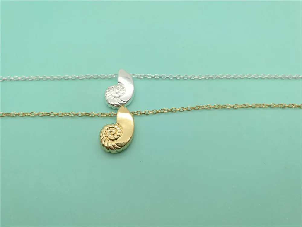 Cute Seashell Bracelet Ariel Voice Shell Spiral Swirl Sea Snail Ocean Beach Conch Bracelets Nautical jewelry | Украшения и