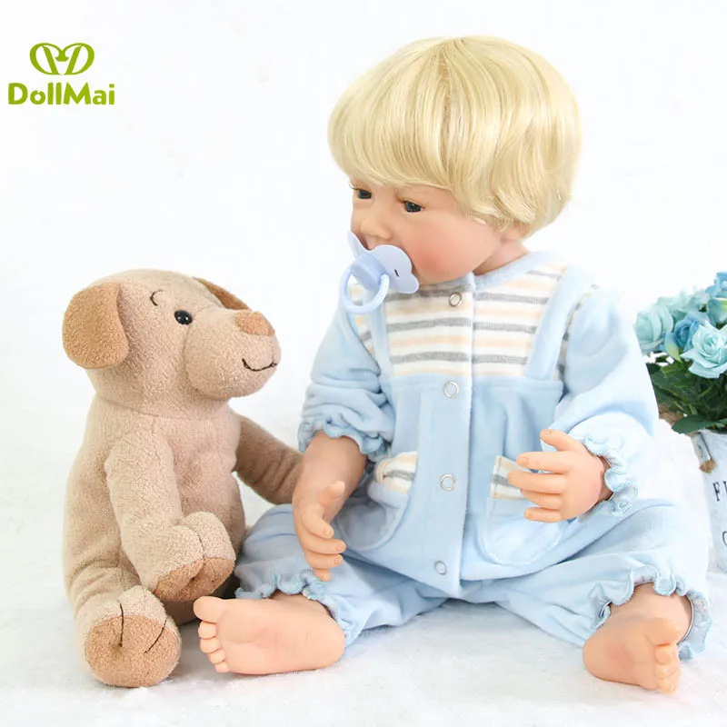 56 см Bebes reborn menino полностью виниловый силиконовый Reborn Baby boy Кукла игрушки bonecas Brinquedos дети, девочки подарки на день рождения