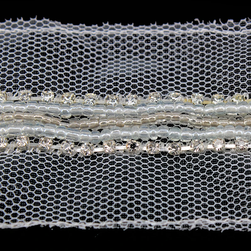 5 ярдов украшенная бисером цепочка со стразами отделка кружевом венецианское