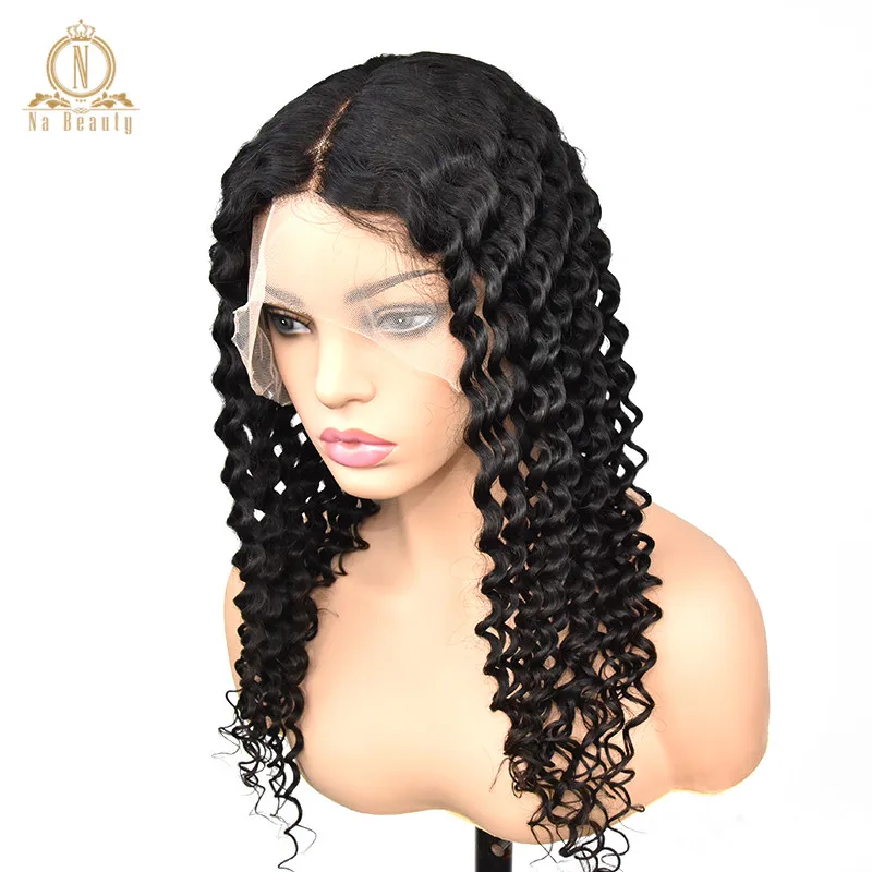 Прозрачные 360 кружевных фронтальных париков волнистые бесклеевые предварительно сорванные черные детские волосы для женщин кудрявые 13x6 волосы на кружеве remy