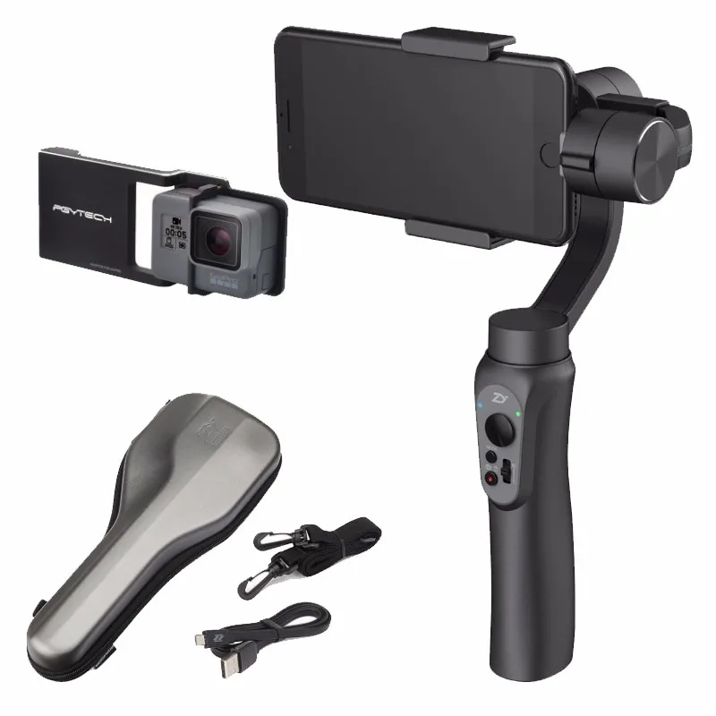 Q Zhiyun Smooth Q гладкой Q2 3-осевой ручной шарнирный стабилизатор для камеры для iPhone Xs 8Plus 6plus samsung Galaxy смартфон - Цвет: Q