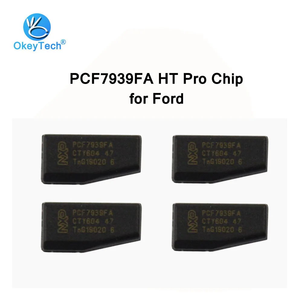 OkeyTech 10 шт./лот PCF7939FA 128 бит HT ProTransponder чип для Ford llaves Ecosport Fusion Edge Alarm Control Mustang Cobra