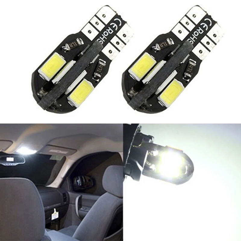 Автостайлинг! 2 шт. светодиодные лампы 12 В DC T10 194 168 5730 8SMD Canbus|t10 194|canbus t10 ledt10 led canbus |
