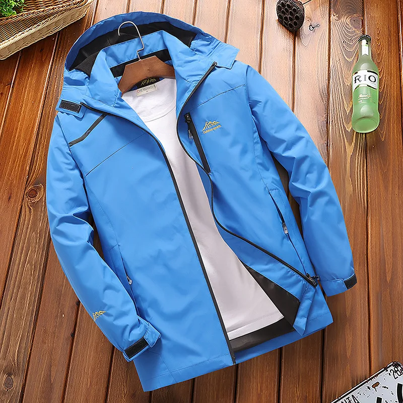 Mountainskin Men's Spring Breathable Waterproof Thin Jackets Outdoor Sports Male Coats Hiking Trekking Fishing Windcheater |