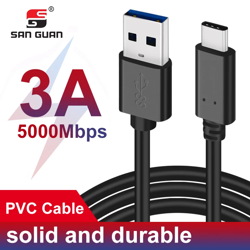 Кабель USB C удлиненный 10 футов 3 м USB-C 3,1 тип-c к USB 3,0 тип-a кабель для зарядки и передачи данных для iPad Pro Galaxy Tab S4 nintendo Switch