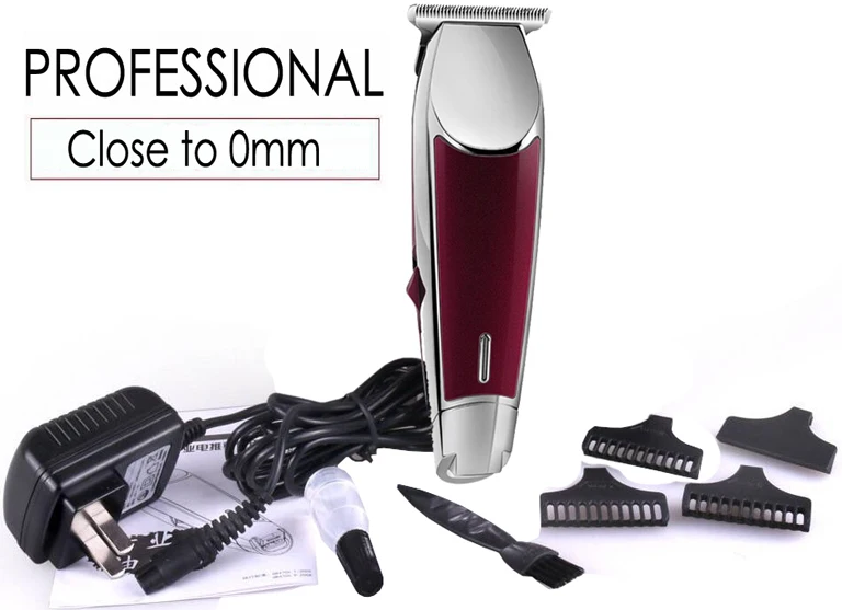 Professional Electric Hair Clipper Steel Blade Rechargeable Hair Trimmer for Men Salon Precision 0.1mm Shaving Haircut Machine