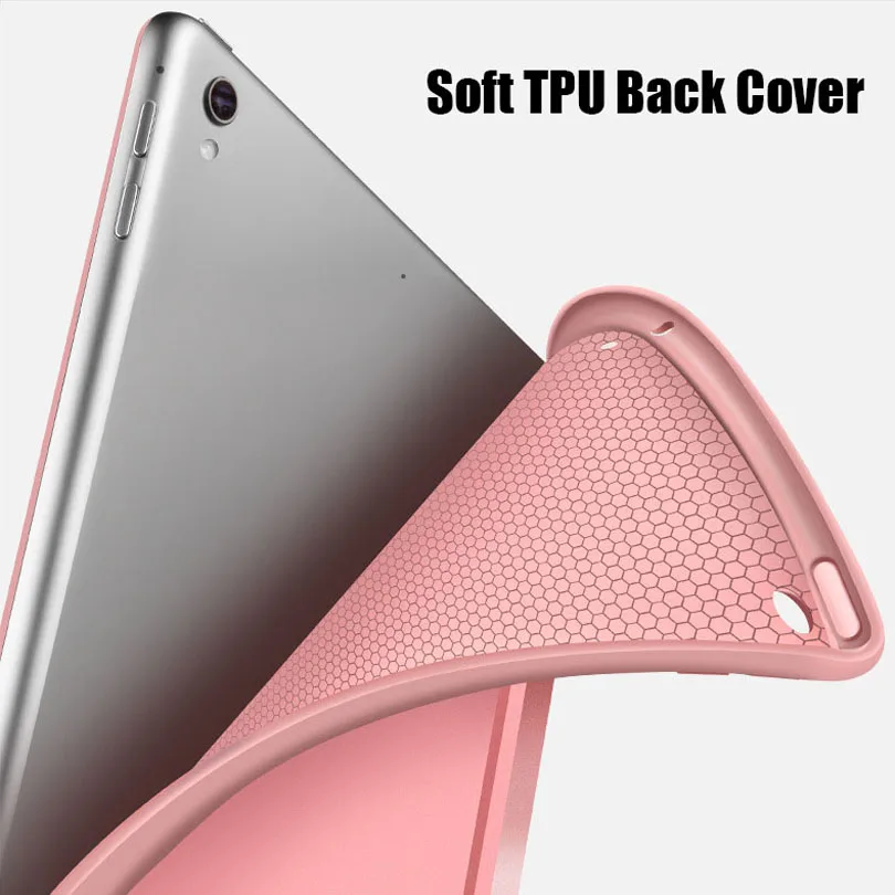 Светильник iPad 9 7 дюйма 2018 2017 чехол из искусственной кожи ТПУ Силиконовая задняя