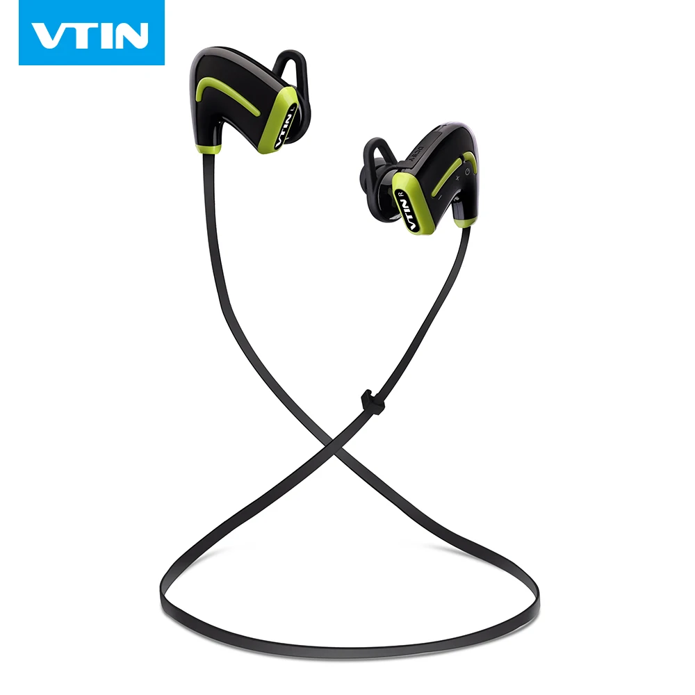VTIN Беспроводная Bluetooth 4 0 гарнитура HIFI стерео звук легкие наушники спортивные с