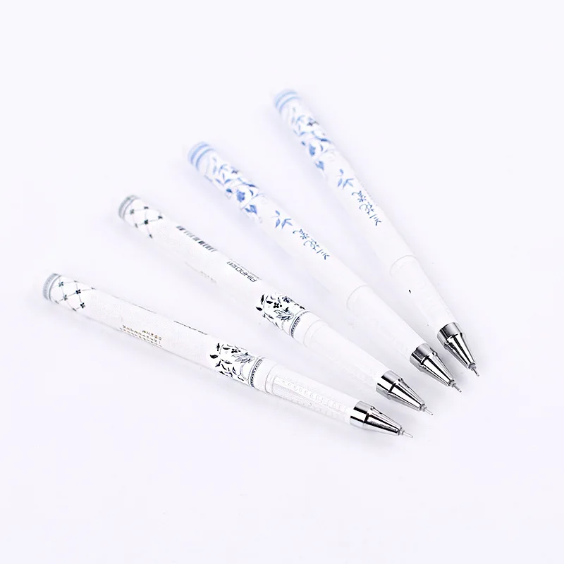 6pcs Vintage Chinese Style Gel pen Orchid Porcelain Flower Pens 0.5mm ink School Office kawaii school supplies 04065 | Канцтовары для