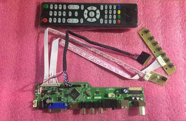 Высокое качество ТВ HDMI VGA CVBS USB LCD контроллер драйвер платы для B156XW02 V.2 BT156GW01 V4 LVDS
