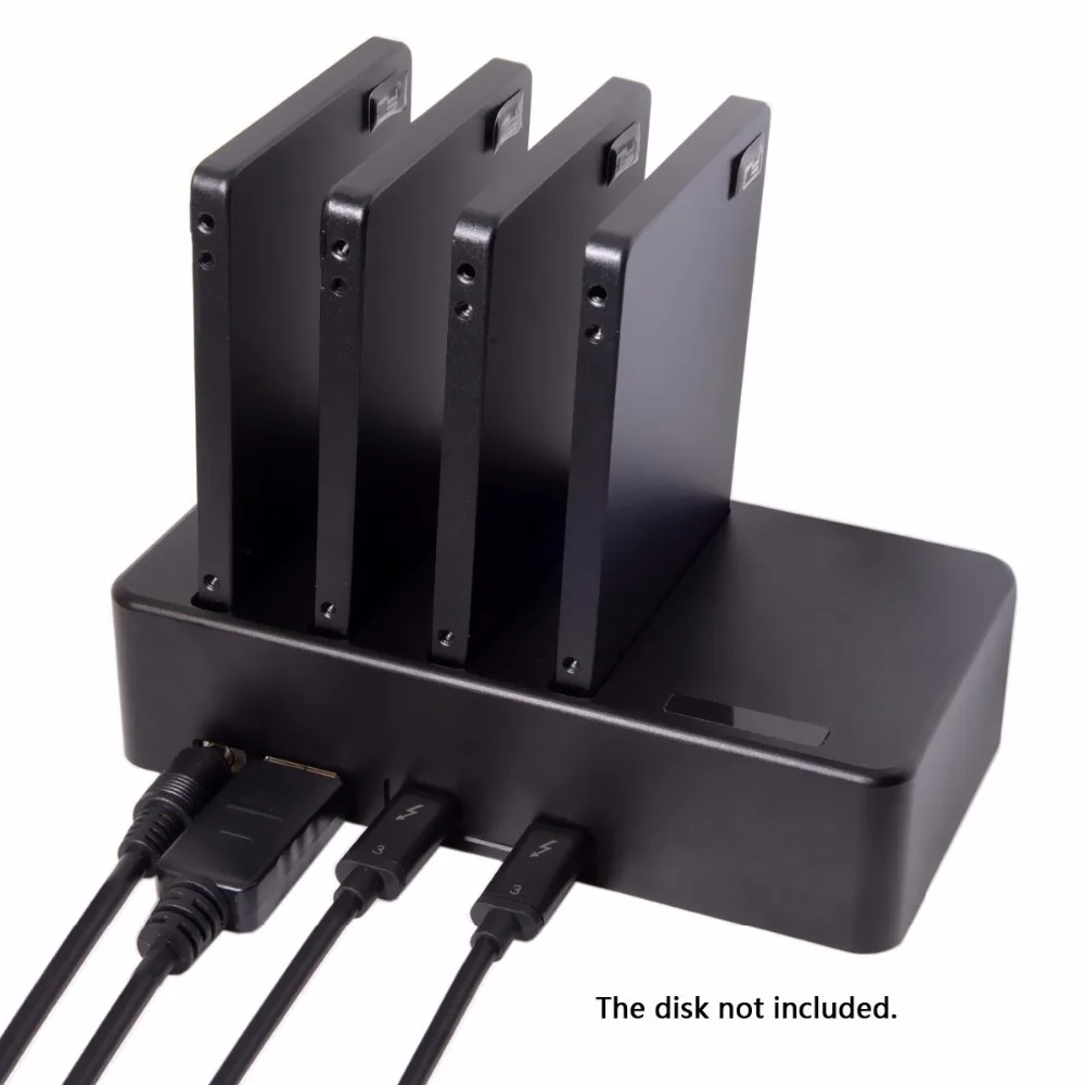 Thunderbolt 3-4 SATA 6 Гбит/с HDD SSD жесткий диск Raid док-конвертер чехол-картридж