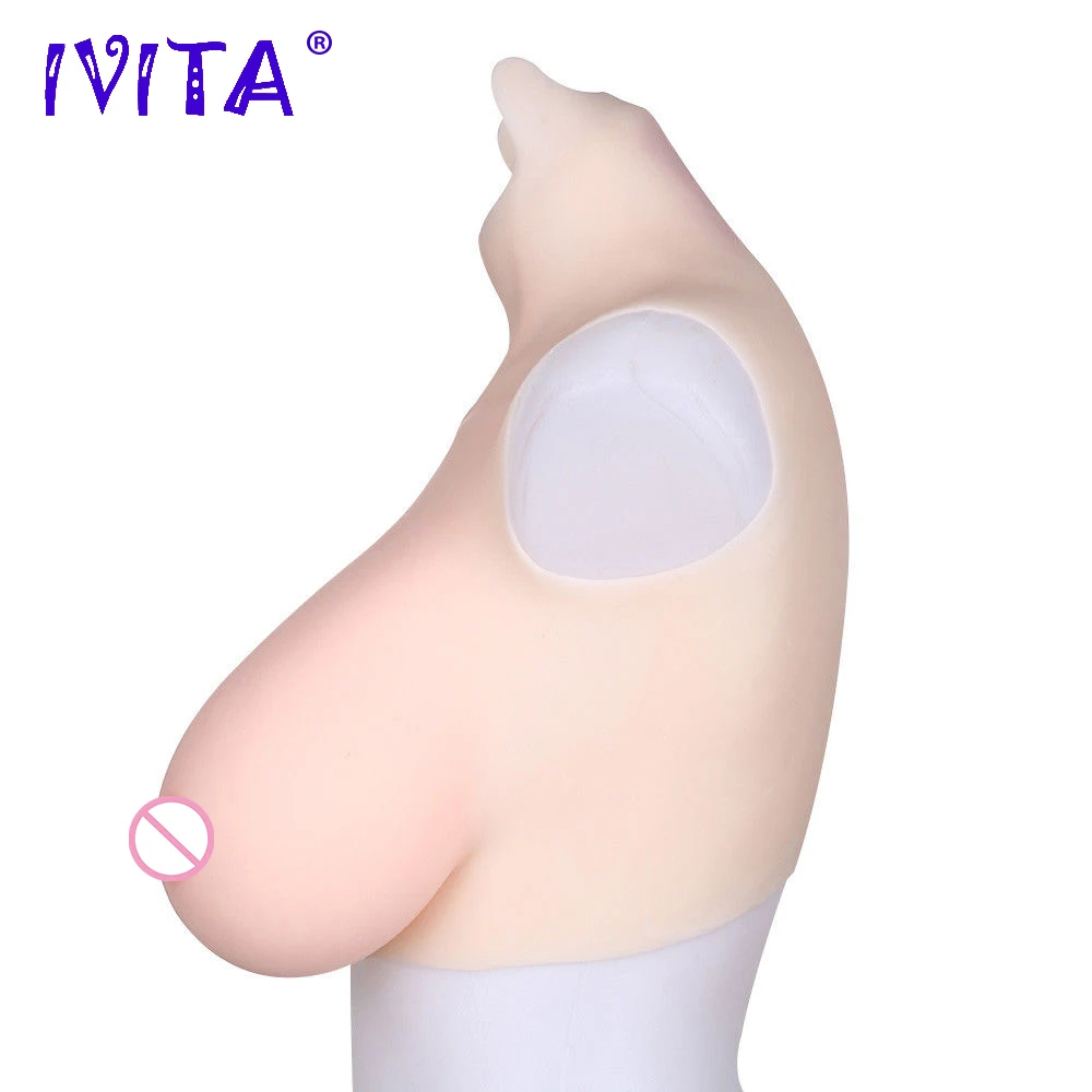 IVITA Искусственные Поддельные груди силиконовые формы Модные поддельные для