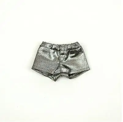 short silver 1/6 золотые, серебряные модные штаны для куклы Барби, обтягивающие брюки, леггинсы для куклы Барби 1/6, аксессуары, комплект одежды - Цвет: short silver