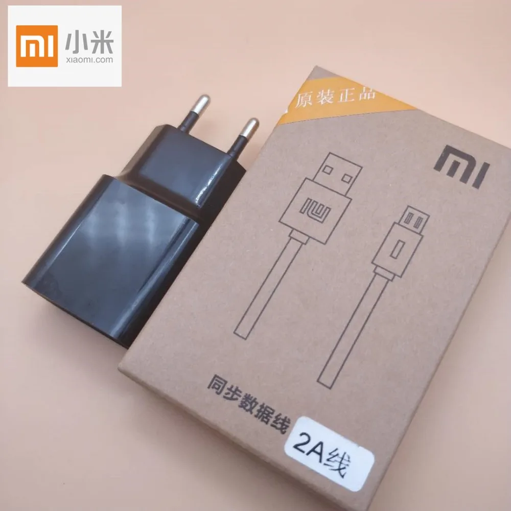 Оригинальный 5 В/2A ЕС xiaomi зарядное устройство адаптер зарядки micro usb кабель для