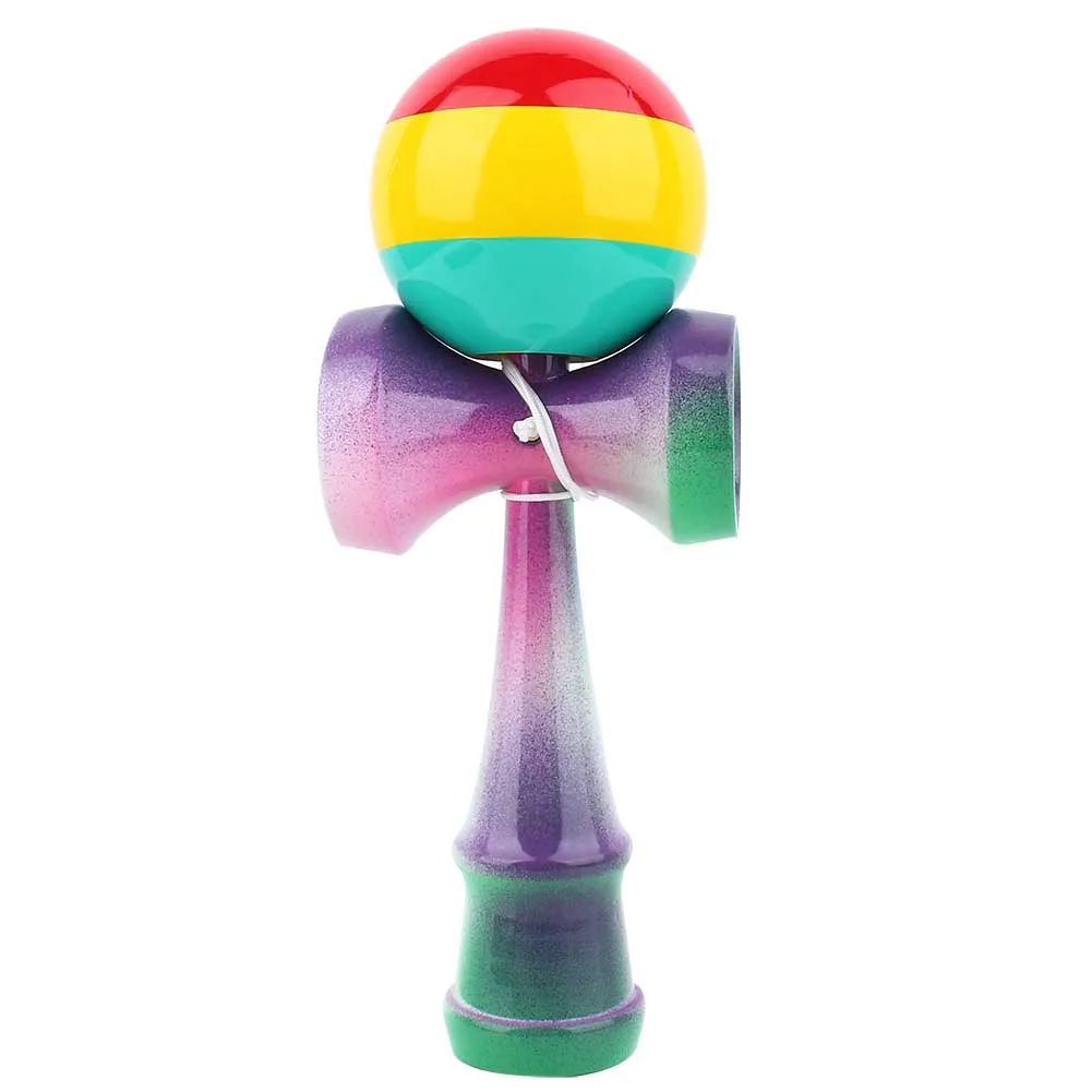 1 шт Профессиональный Деревянный Краска кендама матовый шар Малыш Kendama