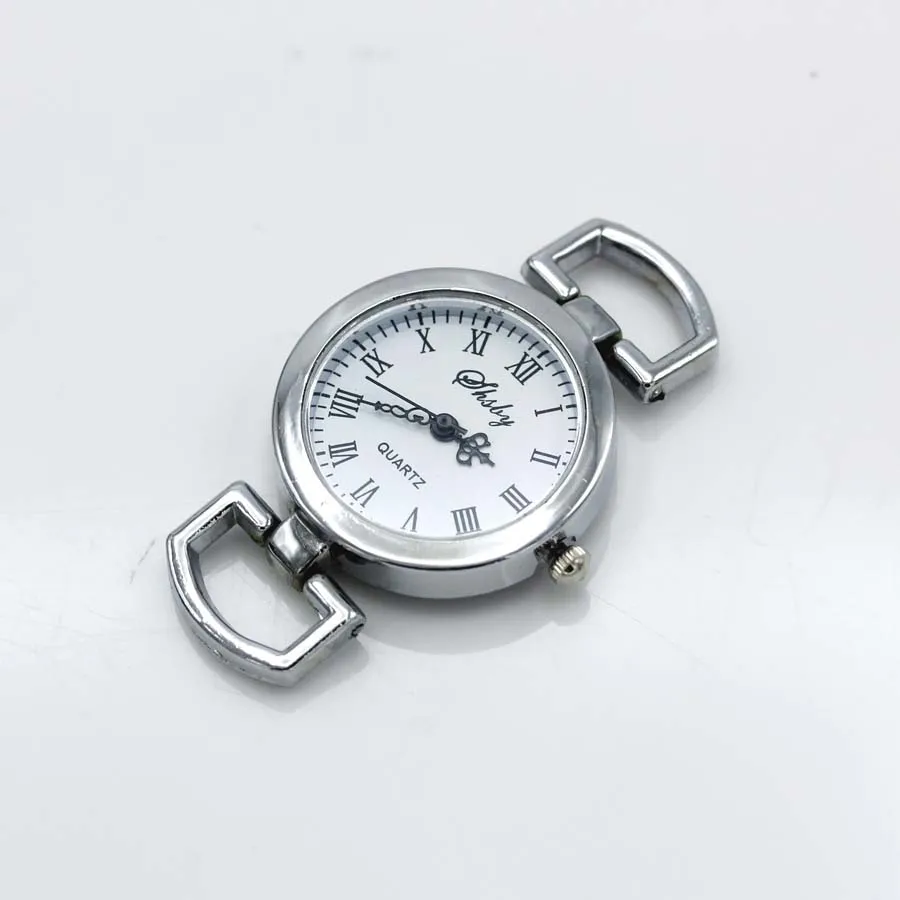 Shsby Diy личность серебряные часы Заголовок римскими цифрами Круглые Наручные часы стол core ремешок для часов аксессуары оптом