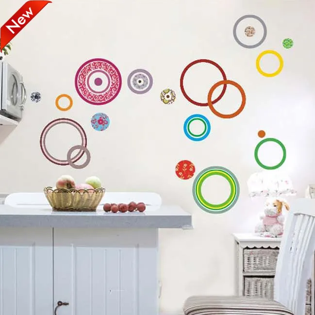 Обои с рисунком круги для стен