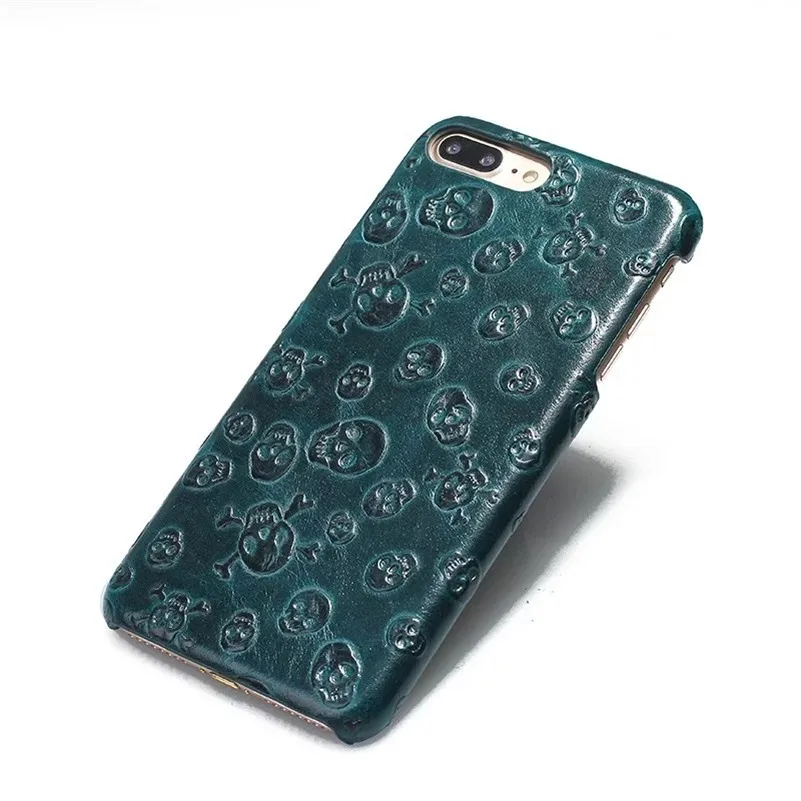 Чехол для iPhone 7 PlusPirate Skull из натуральной коровьей кожи чехол IPhone Plus сумки и