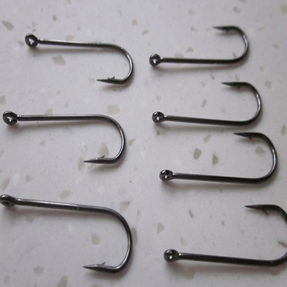 70pcs3#-12# углеродистая сталь рыболовный крючок с отверстием для кальмара с коробкой для рыболовных снастей синий с отверстием проволочная сетка рыболовные снасти аксессуары