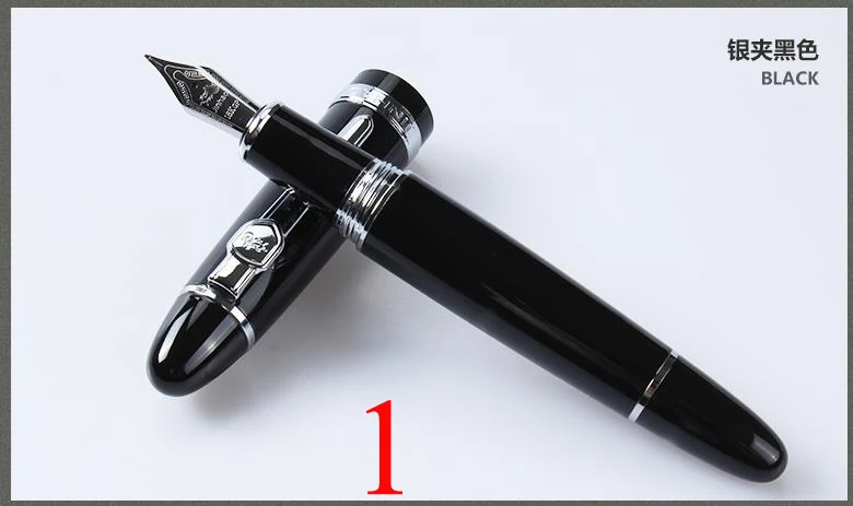 Высококачественная Роскошная перьевая ручка Jinhao чернильная ручка 0,5 м Iraurita металлический материал бизнес канцелярские принадлежности Vulpen Pluma 03828 - Цвет: 1