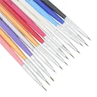 12 шт.компл. лайнер для дизайна ногтей, фотография цветов, рисование, рисование, УФ-Гель-лак, маникюр, 3D Типсы, инструменты для дизайна, набор сделай сам