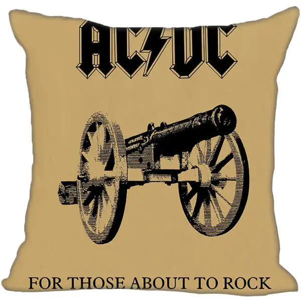 Square Pillowcases Декоративная Наволочка на заказ, музыкальная лента, Acdc стиль, квадратная Наволочка на молнии, 35X35,40x40,45x45 см(одна сторона), 180516-54 - Цвет: Square Pillowcases