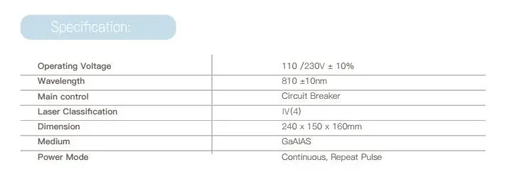 Dental 810nm Diode Oral Soft Tissue Surgery and Teeth Whitening Laser 7W Dental Laser