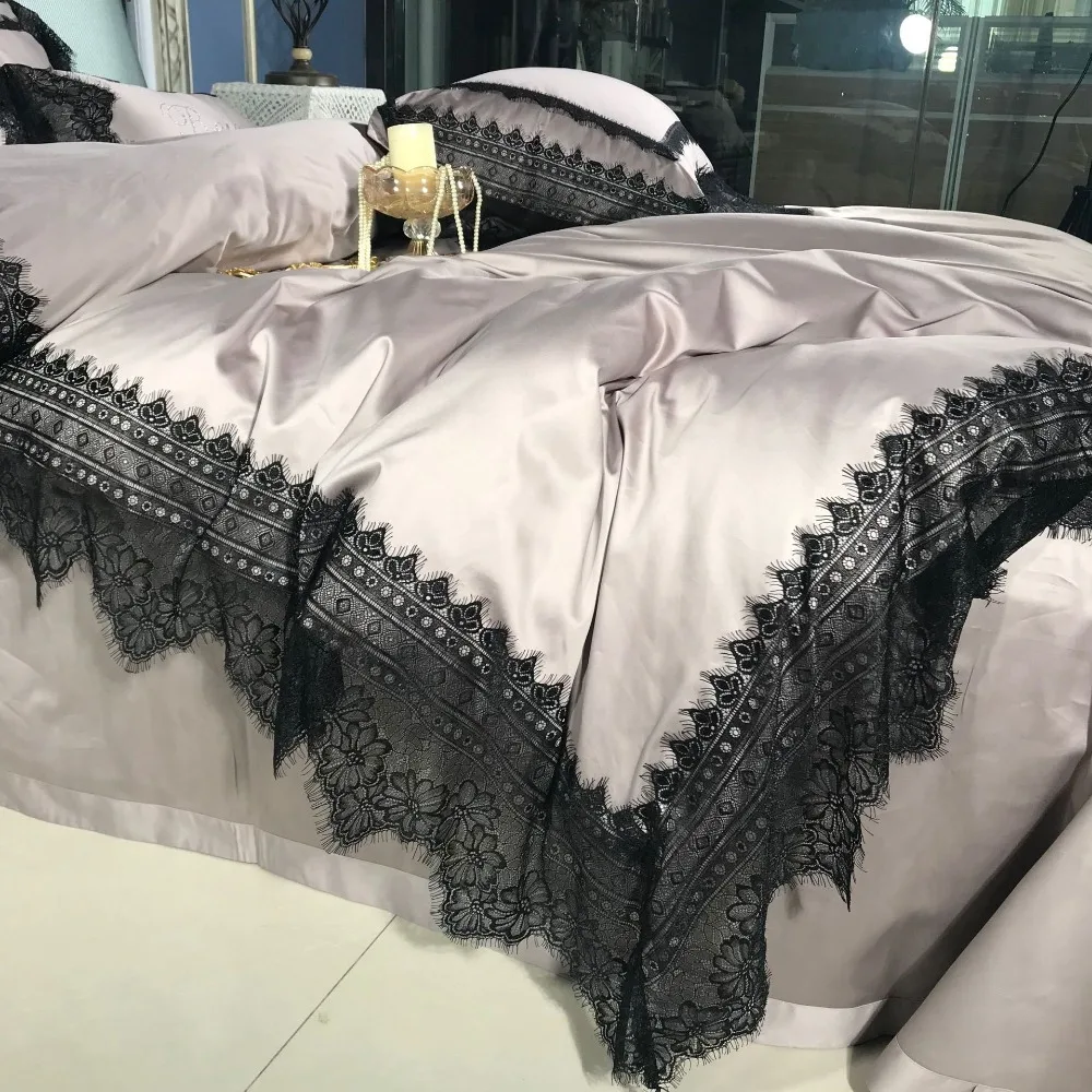 Роскошные Европа 120 S постельное белье из египетского хлопка комплект queen King