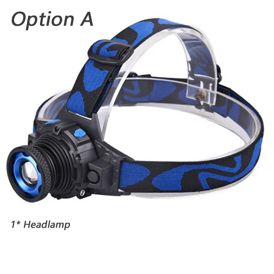 Litwod Z50 Cree Q5 светодиодный яркий налобный фонарь, головной светильник, вспышка, светильник светодиодный налобный светильник, Встроенный перезаряжаемый аккумулятор, налобный фонарь, масштабируемый - Испускаемый цвет: Option A