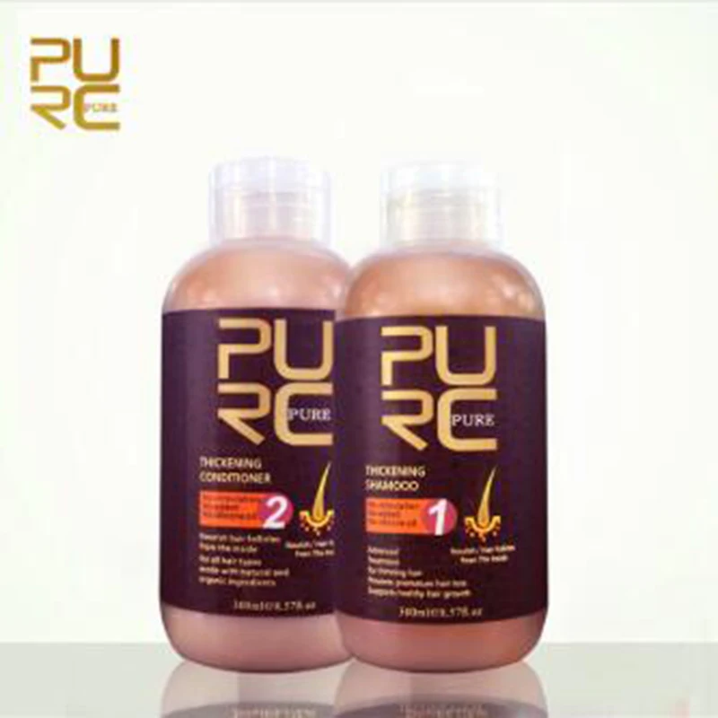 PURC hair shampoo and conditioner for growth loss set with argan oil prevents premature thinning | Красота и здоровье
