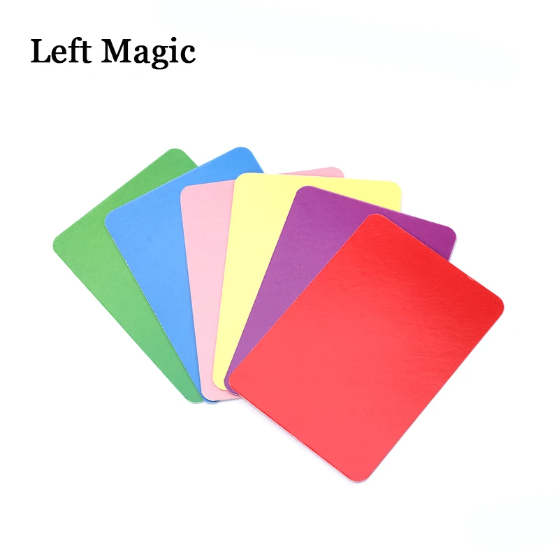 Радужные карточки (1 комплект = 6 шт.) магические трюки крупным планом сценический