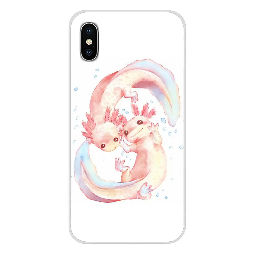Восхитительные аксессуары Axolotls чехлы для телефонов Huawei G7 G8 P7 P8 P9 P10 P20 P30 Lite Mini Pro P