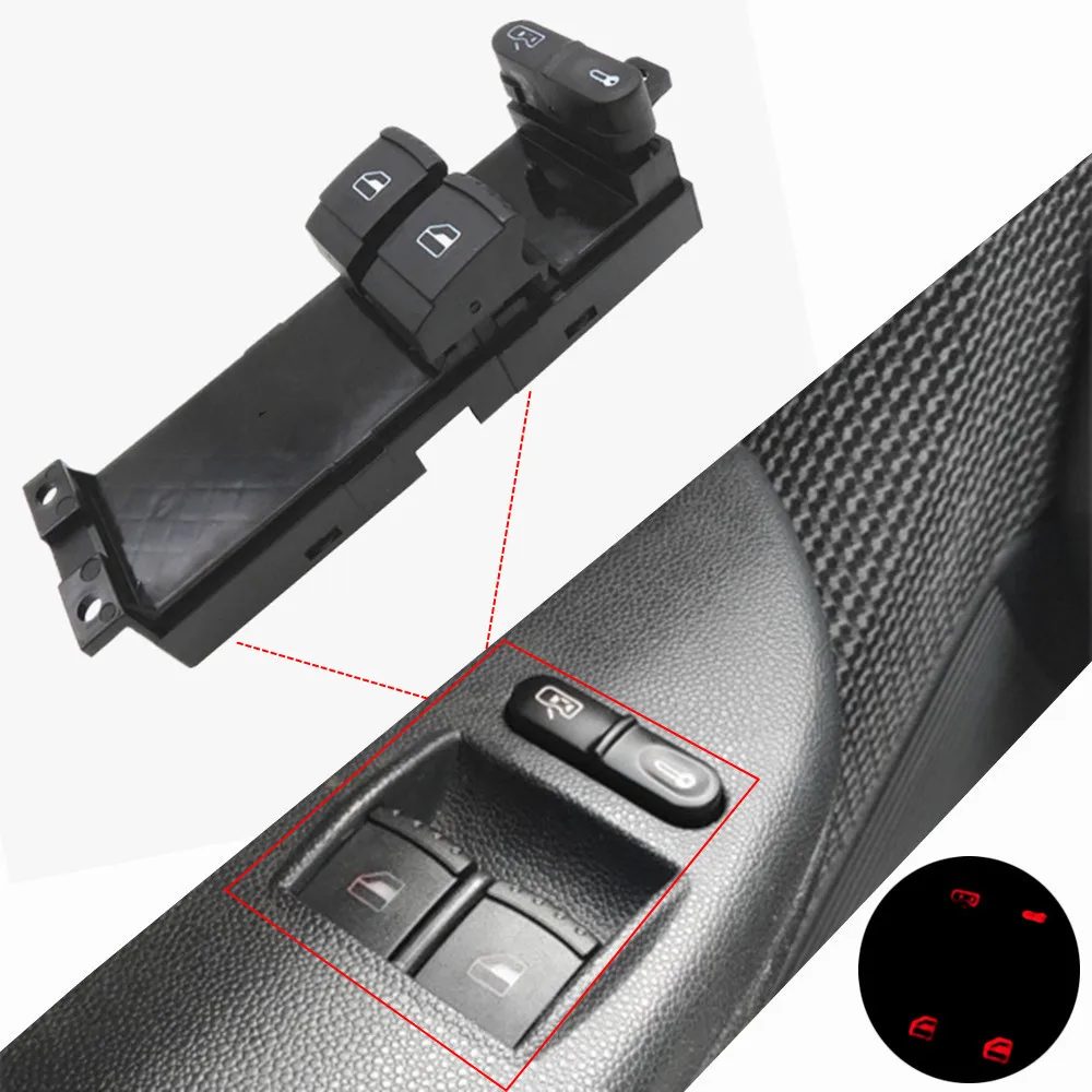 Malcayang 1J3959857A переключатель оконной панели для SKODA FABIA 6Y 1999-2009 для SKODA OCTAVIA A4 1U 1999-2009 для VW Golf 1999-2005