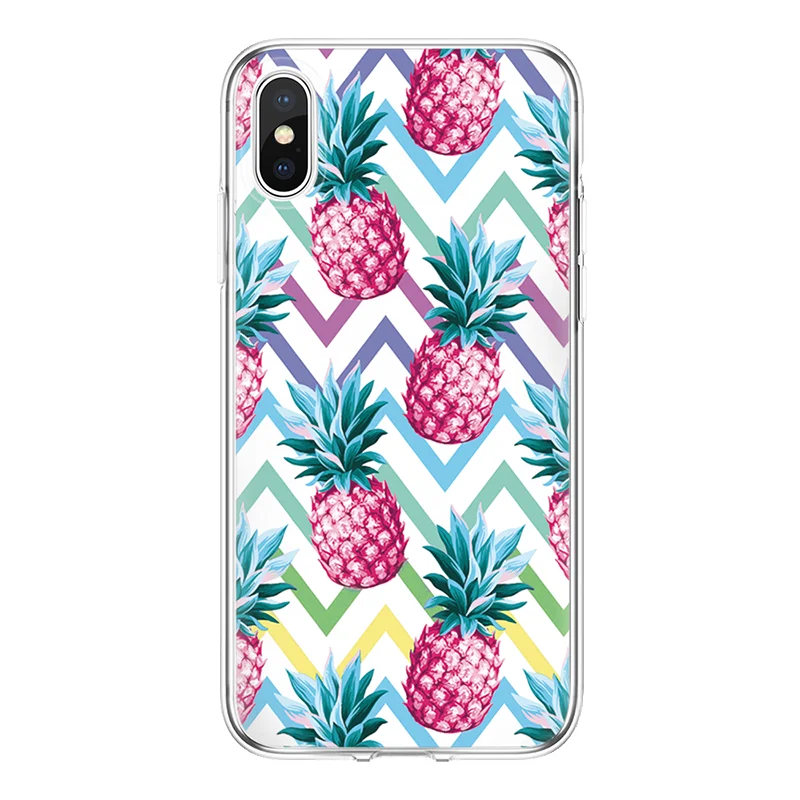 Чехол с ананасом из ТПУ для iPhone X, 6, 6 S, 7, 8 Plus, 8 plus, для iPhone 4, 5, 5S, SE, 5C, для iPhone 11 Pro, XS Max, XR, роскошный чехол