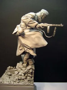 116 старинный человек подставка без основания историческая игрушка модель из смолы миниатюрный комплект без сборки Неокрашенная