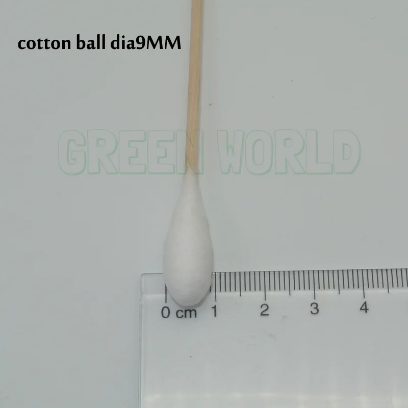 Ватные тампоны для чистки пистолета Green World 50 шт./лот 6 дюймов диаметр 9 мм большие