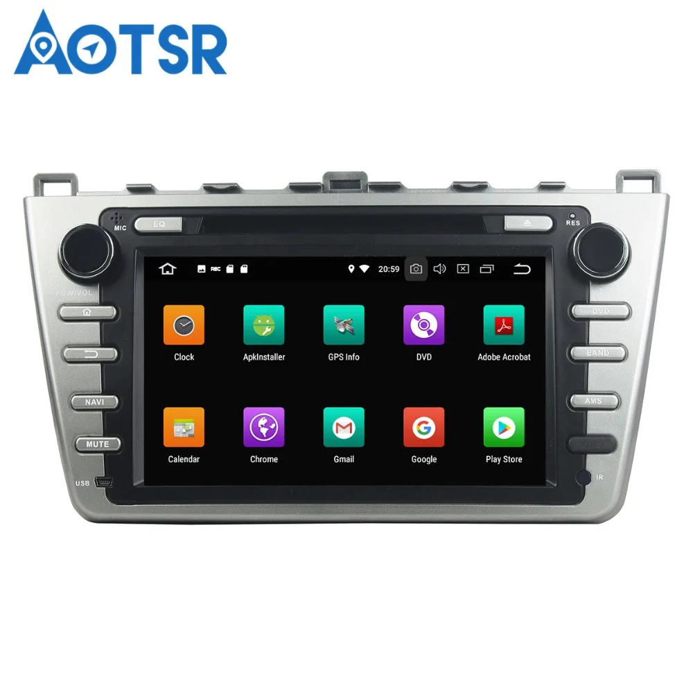 Автомобильный DVD-плеер Aotsr Android 8 0 GPS-навигация для Mazda 6 Atenza 2008-2012 мультимедийный