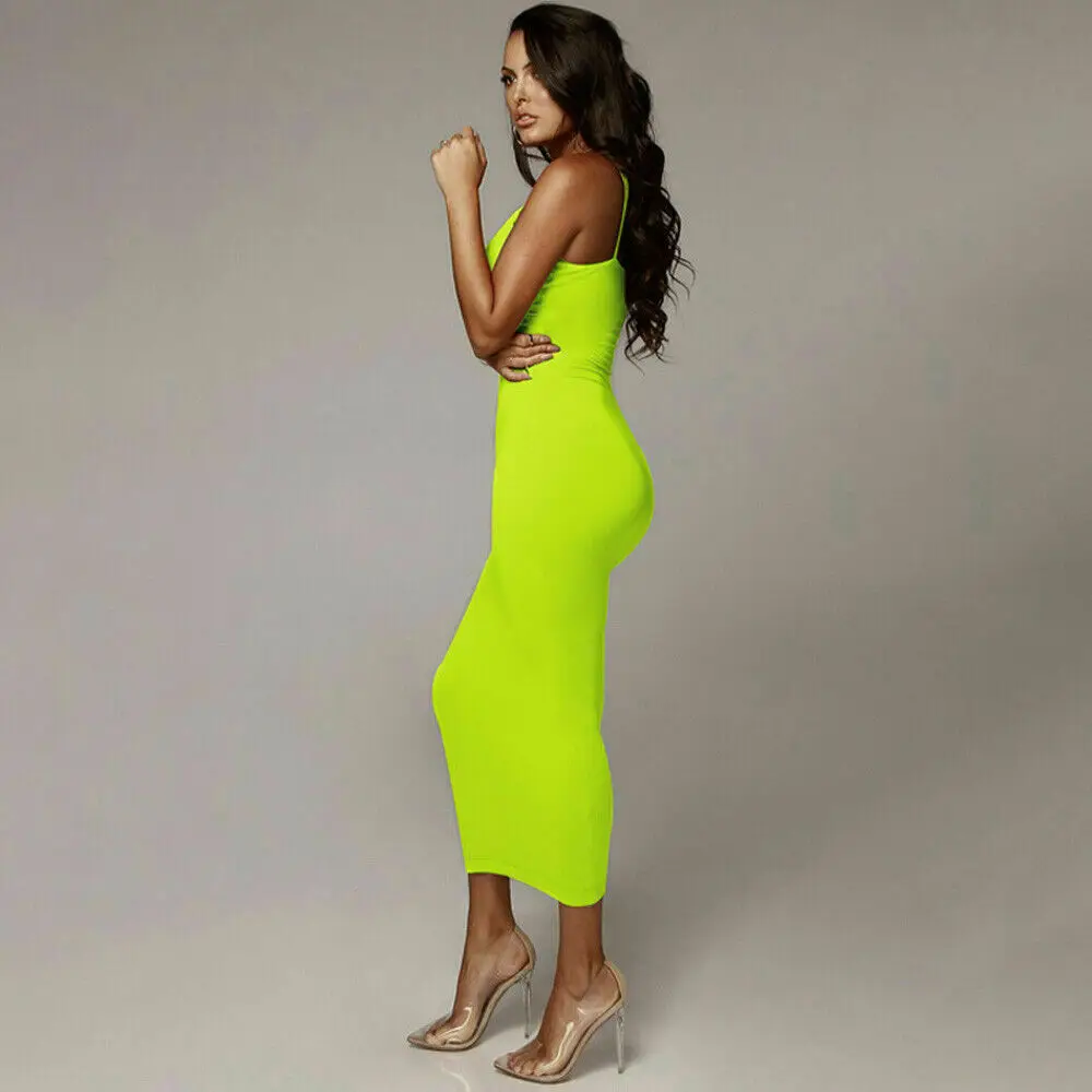 Модное женское летнее облегающее длинное платье макси с глубоким V образным