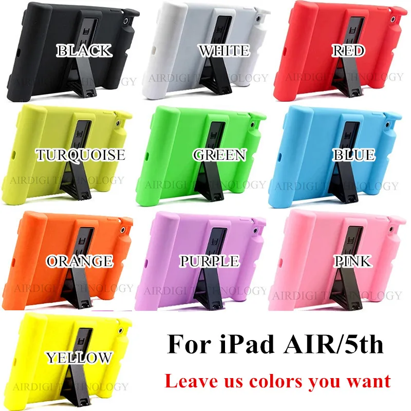 20 шт. ударопрочный детский резиновый чехол с ручкой для Apple iPad 2/3/4/Air 2/Mini 1 2 3 4 retina - Цвет: For iPad AIR