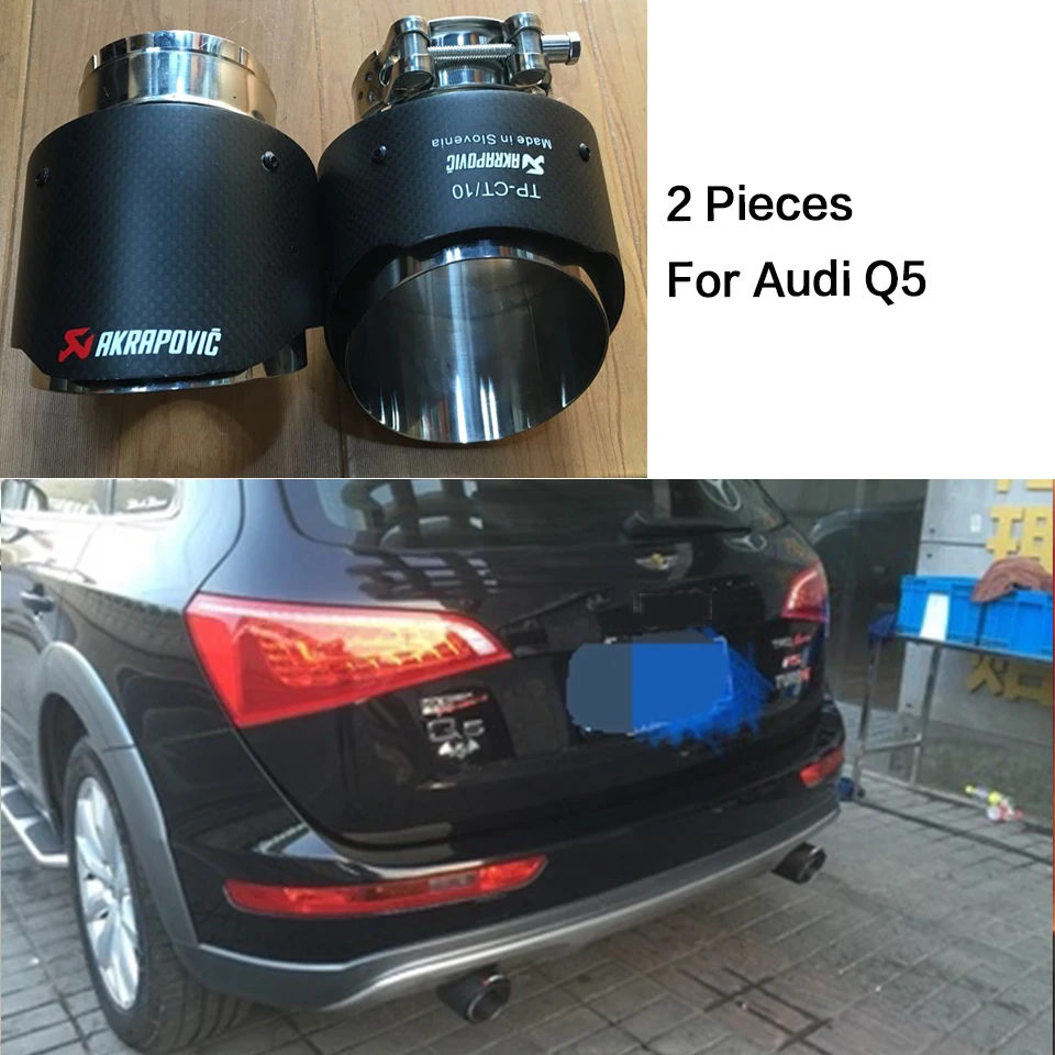 1 пара углеродных выхлопных труб для Volkswagen VW Golf GTI Mazda CX-5 CX5 Audi Q5 Jeep Grand Cherokee аксессуары Akrapovic советы