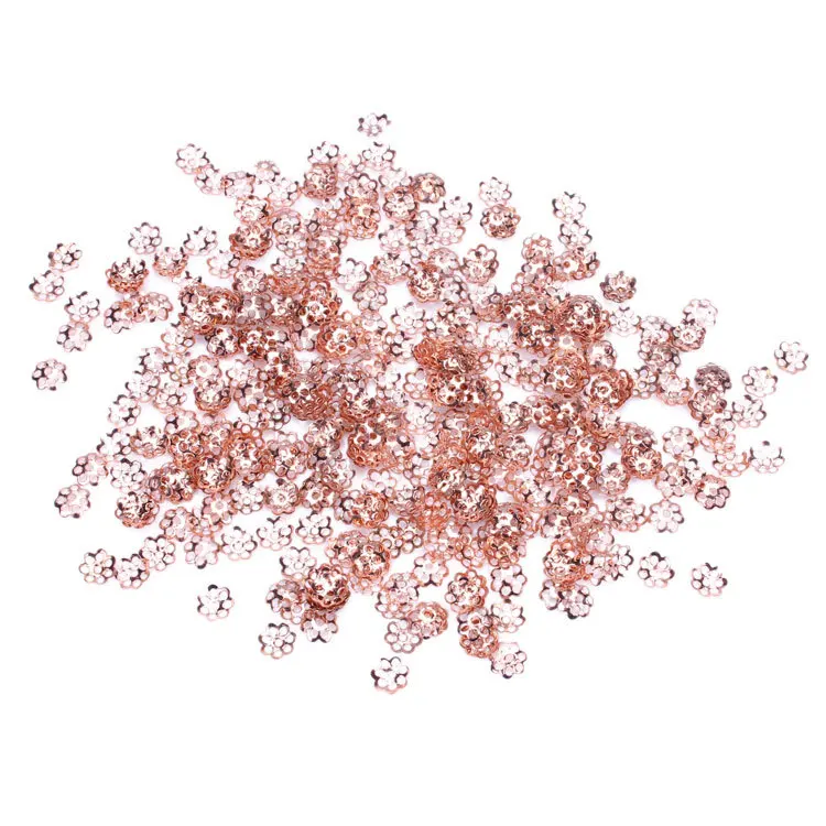 MEIBEADS 1000 шт./лот изысканный 6 цветов полый цветок бусины колпачки браслет для