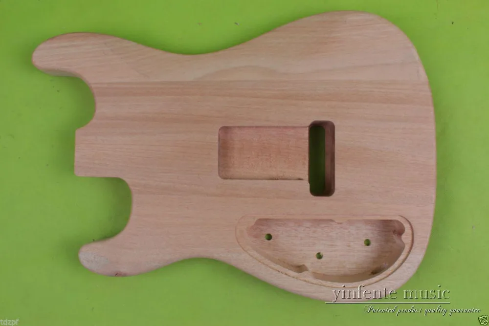 Твердые оптово diy электрогитара тела красное дерево незаконченный заменить #