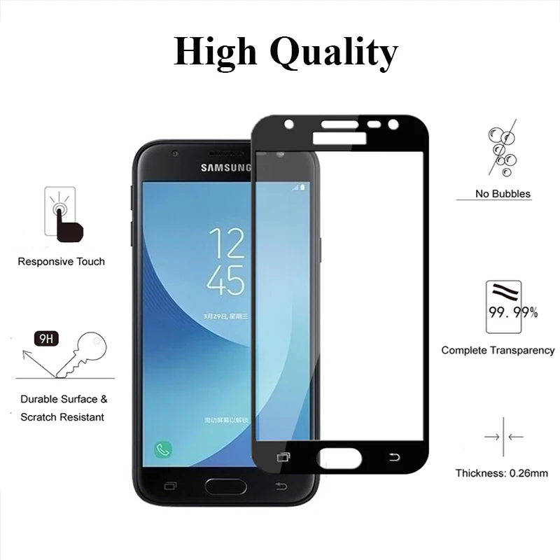 Закаленное стекло для samsung j7 2017 galaxy j5 Защитная пленка экрана samsyng j3 j 3 5 7 защитная