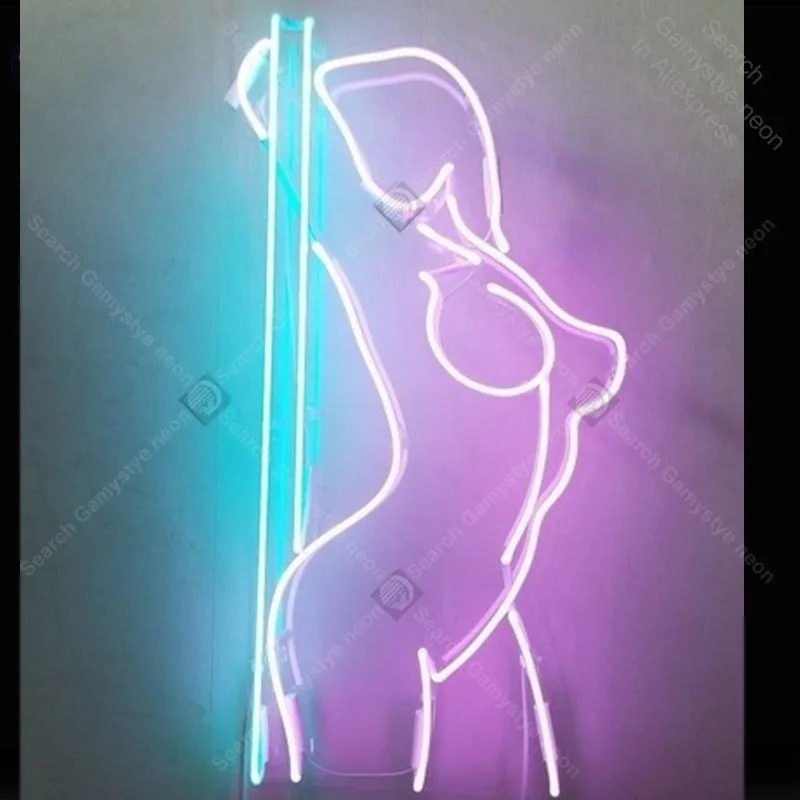 Пикантная неоновая вывессветильник для стриптиза танцев на шесте высветильник