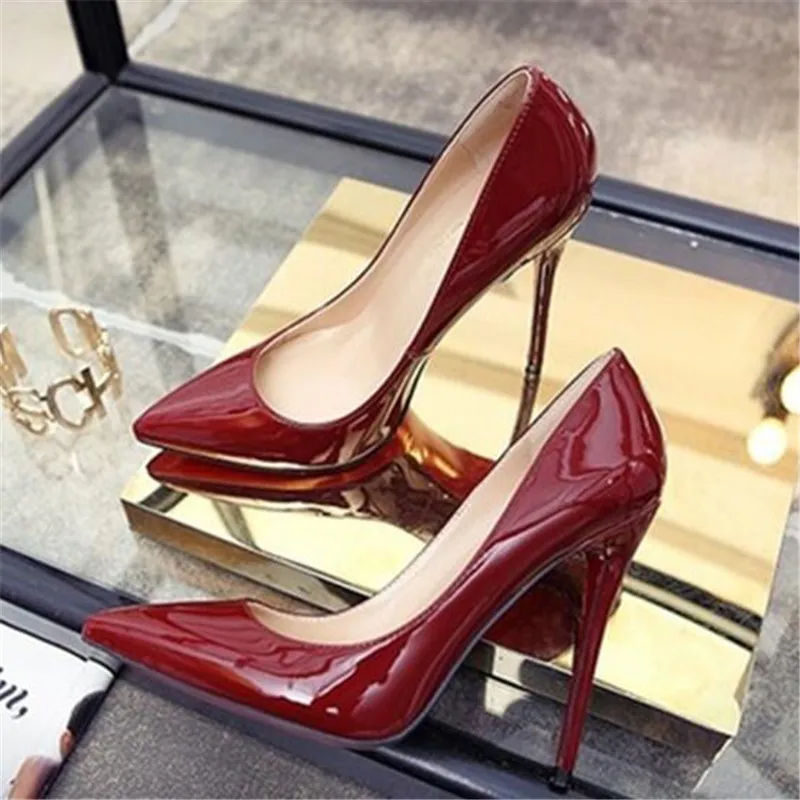 2022 New Super Gas Field Women's Single Shoes Pointed Shallow Mouth Solid Color High Heel Women Shoes Wedding Shoes High Heel