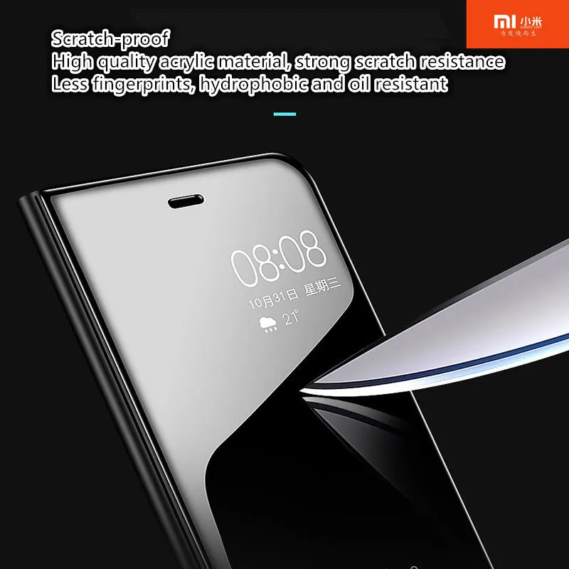 Mirror Flip Cases For Xiaomi Redmi Note 7 5 6A 6 Pro 4X Mi 8 9 A1 A2 Lite Pocophone F1 Fundas Cover on Case |