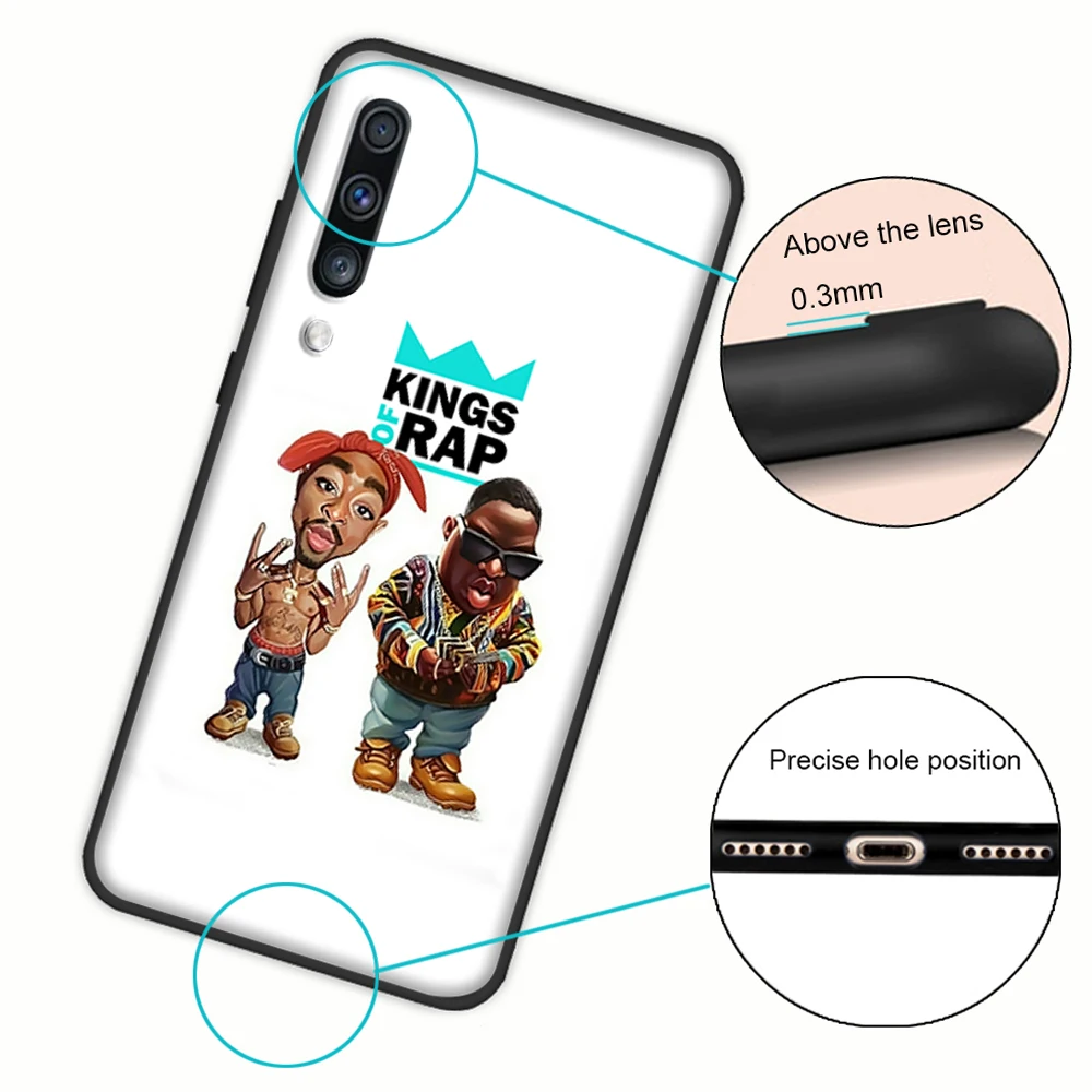 2pac Тупак и Бигги Мягкая обложка чехол для samsung Galaxy A50 A6 плюс A7 A8 A5 A9 A10 A30 A40 A70