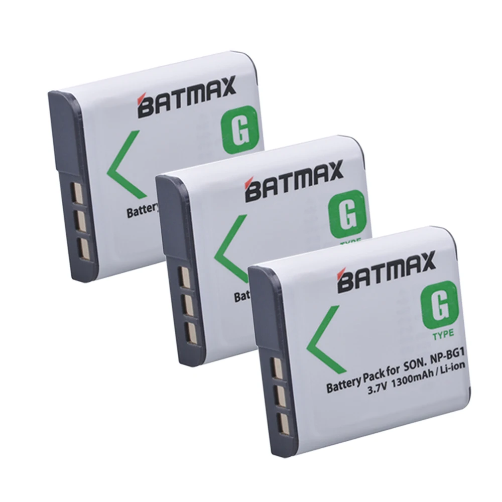3Packs NP-BG1 NP BG1 NP-FG1 Batteries for SONY Cyber-shot DSC-H3 DSC-H7 DSC-H9 DSC-H10 DSC-H20 DSC-H50 DSC-H55 DSC-H70 DSC-H90 |