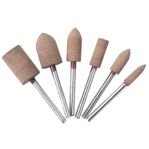 6pcs Abrasive Mounted Stone Points Electric Grinding Accessories Polishing Head Wheel Tool For  Rotary Power Tools new