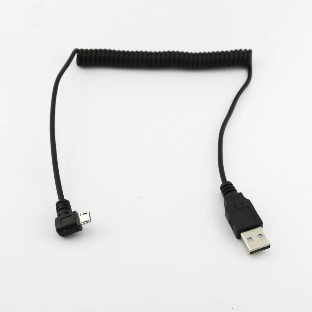 10 шт. спиральный адаптер с вилкой USB 2 0 А папа на Micro 5 штырьков футов/1 м